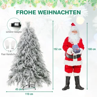 COSTWAY Kunstkerstboom 180 cm - dennenboom