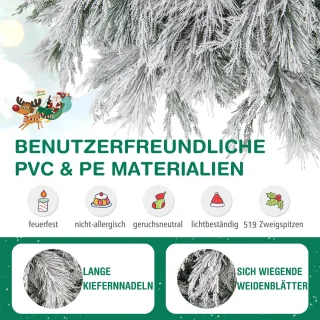 COSTWAY Kunstkerstboom 180 cm - dennenboom
