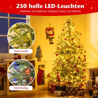 COSTWAY Kunstkerstboom 180 cm - dennenboom