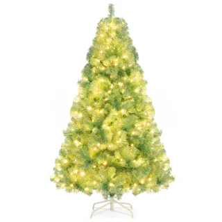 COSTWAY Kunstkerstboom 180 cm (fruitgroen)
