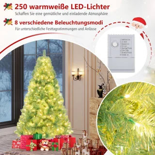 COSTWAY Kunstkerstboom 180 cm (fruitgroen)