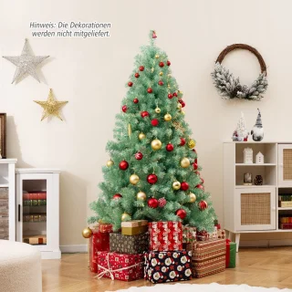 COSTWAY Kunstkerstboom 180 cm (fruitgroen)