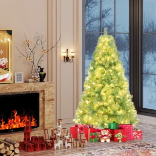 COSTWAY Kunstkerstboom 180 cm (fruitgroen)