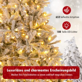 COSTWAY Kunstkerstboom 180 cm