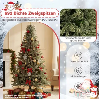 COSTWAY Kunstkerstboom 180 cm Groen