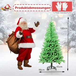 COSTWAY Kunstkerstboom 180 cm Groen