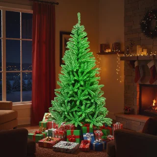 COSTWAY Kunstkerstboom 180 cm Groen