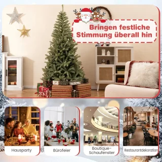COSTWAY Kunstkerstboom 180 cm Groen