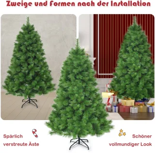 COSTWAY Kunstkerstboom 180 cm groen