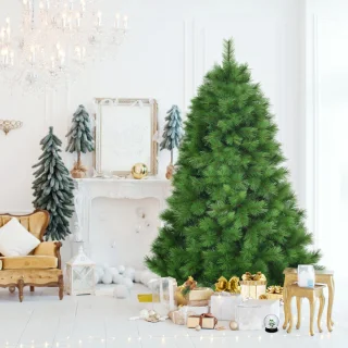COSTWAY Kunstkerstboom 180 cm groen