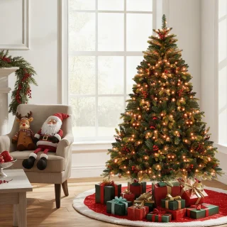 COSTWAY Kunstkerstboom 180 cm groen