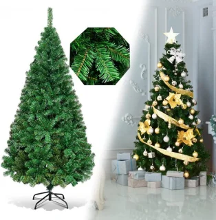 COSTWAY Kunstkerstboom 180 cm Groen