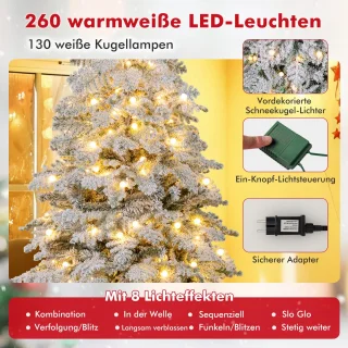 COSTWAY Kunstkerstboom 180 cm