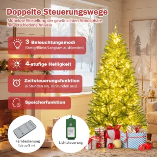 COSTWAY Kunstkerstboom 180 cm