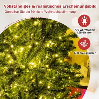 COSTWAY Kunstkerstboom 180 cm