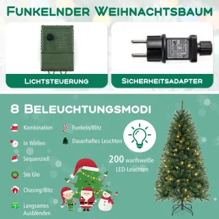 COSTWAY Kunstkerstboom 180 cm
