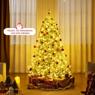 COSTWAY Kunstkerstboom 180 cm met LED-verlichting