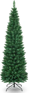 COSTWAY Kunstkerstboom 180 cm met metalen standaard groen