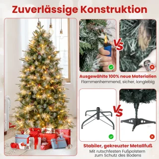 COSTWAY Kunstkerstboom 180 cm