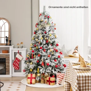 COSTWAY Kunstkerstboom 180 cm wit