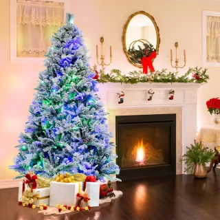 COSTWAY Kunstkerstboom 180 cm wit