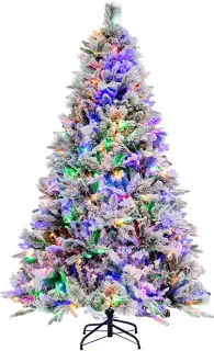 COSTWAY Kunstkerstboom 180 cm wit