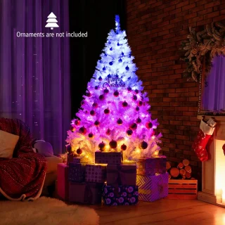 COSTWAY Kunstkerstboom 180 cm - Wit