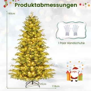 COSTWAY Kunstkerstboom 180 cm
