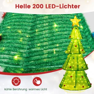 COSTWAY kunstkerstboom 192 cm