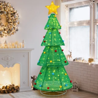 COSTWAY kunstkerstboom 192 cm