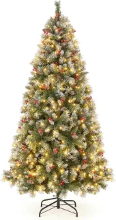 COSTWAY Kunstkerstboom 195 cm
