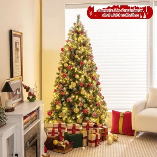 COSTWAY Kunstkerstboom 195 cm