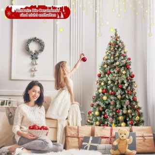 COSTWAY Kunstkerstboom 195 cm