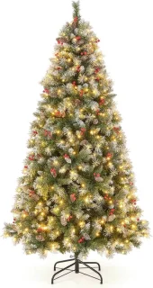 COSTWAY Kunstkerstboom 195 cm