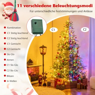 COSTWAY Kunstkerstboom 210 cm