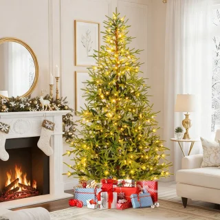 COSTWAY Kunstkerstboom 210 cm
