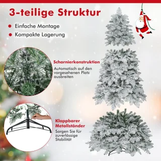COSTWAY Kunstkerstboom 210 cm