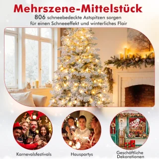 COSTWAY Kunstkerstboom 210 cm