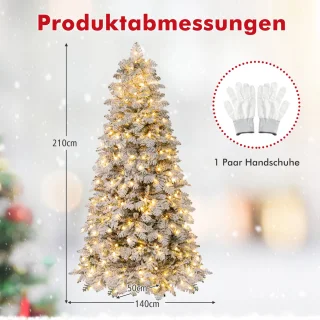 COSTWAY Kunstkerstboom 210 cm