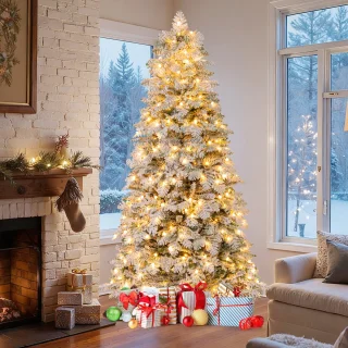 COSTWAY Kunstkerstboom 210 cm