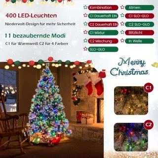 COSTWAY Kunstkerstboom 210 cm