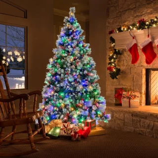 COSTWAY Kunstkerstboom 210 cm