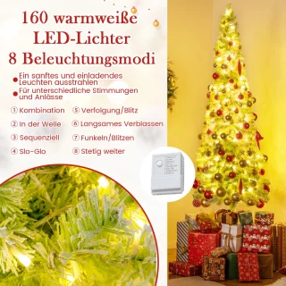 COSTWAY Kunstkerstboom 210 cm
