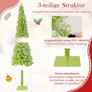 COSTWAY Kunstkerstboom 210 cm