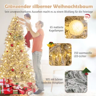 COSTWAY Kunstkerstboom 210 cm