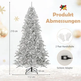 COSTWAY Kunstkerstboom 210 cm