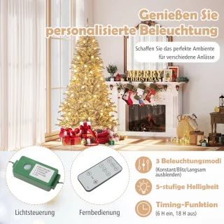 COSTWAY Kunstkerstboom 210 cm