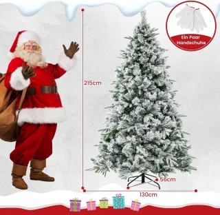 COSTWAY Kunstkerstboom 210 cm groen