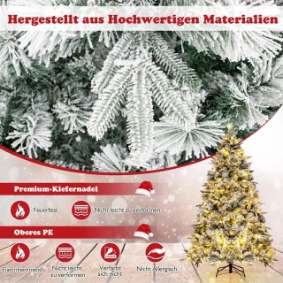 COSTWAY Kunstkerstboom 210 cm groen