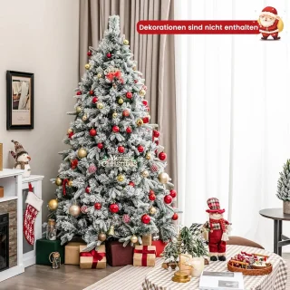 COSTWAY Kunstkerstboom 210 cm groen